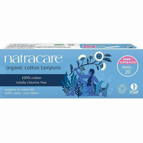 Natracare - Tampons Bio Super Sans Applicateur, 20 Pièces