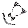 thumbnail image 1 of Yingyy 3pcs/set Zebra Hair Band Set multiple times, For Dance Performance And Makeup Zebra Dress Up Three Piece, 1 of 6