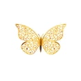thumbnail image 2 of 12 Gold 3D Butterfly Wall decals, Elevated Textured Hollow-Out Craftsmanship, Wall decor for Living Room, Bedroom, office, Nursery and Home decor Wall Accents, 2 of 5
