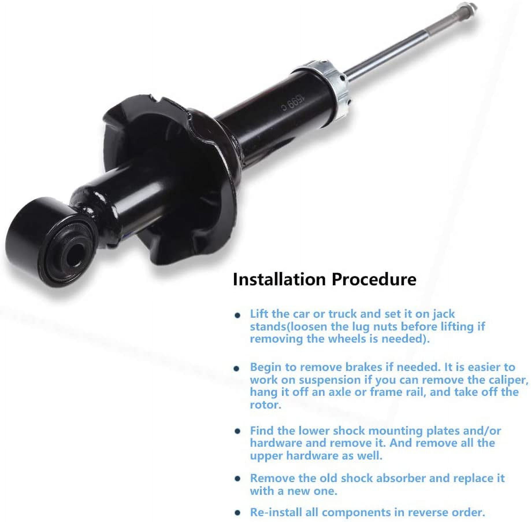 Rear Shocks Absorbers,ECCPP Gas Shocks for Honda fits 2007-2011 for Honda CR-V Pair Shocks with 341492