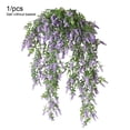 thumbnail image 1 of Guirnalda de lavanda artificial simulación floral vid oficina en casa plástico flor falsa ratán, púrpura sidaley HA8324-01B, 1 of 6