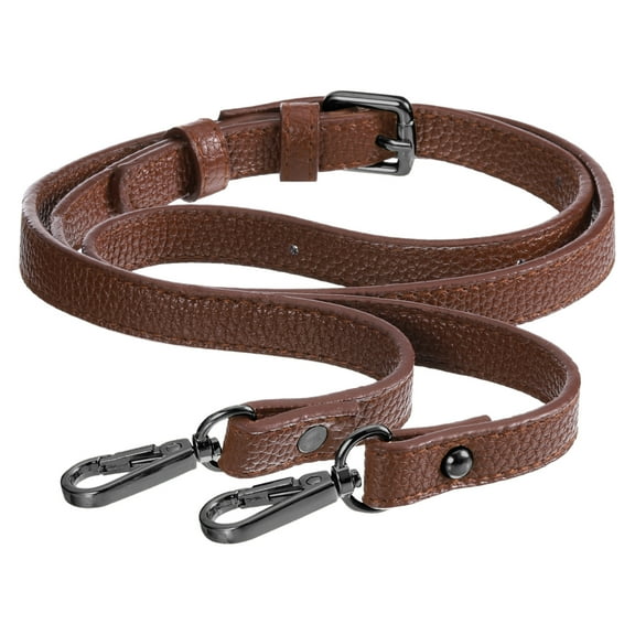 Uxcell Leather Purse/Bag Handles Straps Adjustable Replacement Strap for Crossbody Handbags, 41-51" Long (Brown)
