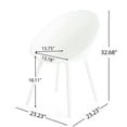 thumbnail image 6 of Dining Chair Of 2 - White Plastic Outdoor Chairs With Charisma Adventure Fashionable For Captivating Experience, 6 of 6