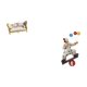 thumbnail image 5 of sofá de casa de muñecas,Muebles para casa de muñecas,modelo de sofá para casa de muñecas,decoración,Figuras de payaso,Escultura de payaso como adorno de mesa,Colección de estatuillas de, 5 of 8