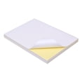 thumbnail image 1 of Papel de impresión autoadhesivo A4, acabado práctico mate, etiqueta adhesiva imprimible, papel blanco, fondo amarillo, 100 Uds., 1 of 5