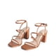 thumbnail image 5 of Sandalias de Tacón para Mujer DREAM PAIRS Marrón Tacón de 8 cm, 5 of 7