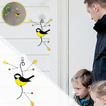 

WMYBD Hanging Ornaments Creative Wall Decoration Cute Bird Metal Pendant Home Decoration Gfits