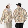 thumbnail image 4 of Balery Vintage Nautical Sudadera ligera de manga larga con capucha y protección solar UPF 50+ para hombre y mujer, ideal para pesca y running-Medium, 4 of 7