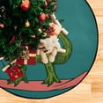 thumbnail image 5 of Coolnut Surfing Dinosaur Christmas Tree Mat Round Christmas Tree Stand Mat Decoration for Holiday Party Home Christmas Day Ornaments Floor Door, 28.3", 5 of 6