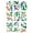 C02, variant on 9 Sheets Waterproof Spring Window Sticker Colorful Flower Pattern PVC Decal Clings for Seasonal Home and Office Decors