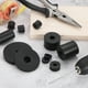thumbnail image 4 of 14 Pcs Espaciador de Goma Multiusos, 12mm ODx45mm IDx20 mm Grosor Aislamiento Antivibración para Hogar y Autos (Negro), 4 of 7