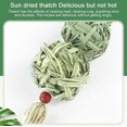 thumbnail image 5 of 1pc-Pet Rabbit Grass Woven Ball Hanging String Rabbit Grinding Toy, 5 of 6