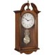 thumbnail image 1 of Reloj de pared Bulova C1517 Saybrook con esfera de metal cerezo marrón, 1 of 3