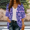 thumbnail image 1 of Xuyuer Spring Beach Cover-Up Cardigan - Women's 3/4 Sleeve Casual Shirt for Summer Seaside Outings, Resort Vacations, Breezy Seasonal Layering Top & Coastal Stroll Essentials, 1 of 7