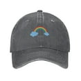 thumbnail image 1 of ZICANCN Adjustable Baseball Cap Women, Colorful Rainbow Cloud Hats for Men Adult Washed Cotton Denim Baseball Caps Fashion, Deep Heather, 1 of 8