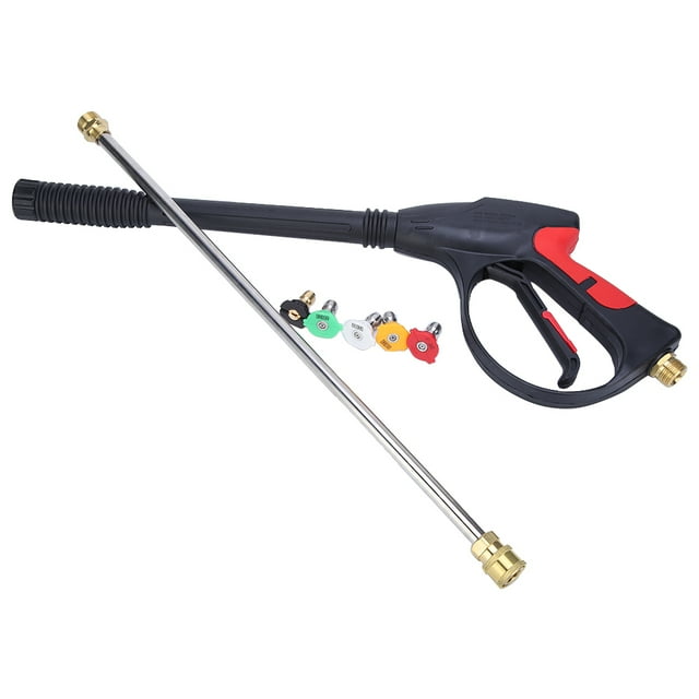 Limpiador de alta presión, pistola rociadora de 1/2" BSP, herramienta de lavado con 5 boquillas, máximo 4000 PSI