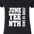 thumbnail image 4 of Inktastic Juneteenth June 19, 1865 Women's V-Neck T-Shirt, 4 of 5