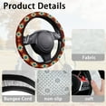 thumbnail image 6 of HUIACONG Western Aztec Golf Cart Steering Wheel Covers14 Inch Non-slip Golf Steering Wheel Protections Flannel Fabric Soft Compatible with EZGO Yamaha Club Cars, 6 of 7