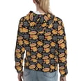 thumbnail image 7 of Honeii Hamburgers Hot Dogs Pattern Womens Oversized Hoodies Long Sleeve Sweatshirts Pullover Fall Outfits with Pocket-X-Large, 7 of 7