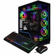 CLX Horus Gaming Desktop Computer, AMD Ryzen 9 9950X, 96 GB, 8 TB HDD, 2 TB SSD, Mid-tower, Black
