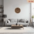 thumbnail image 6 of 2D Flat 1pc 10Inch Wooden Gothic Bat and Skull Wall Clock Round Wooden Decorative Clock with Roman Numerals, Easy-to-Read Design for Home, Kitchen, Bedroom, Unique Birthday or Holiday Gift, 6 of 7