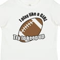 thumbnail image 4 of Inktastic Football Like a Girl Girls Toddler T-Shirt, 4 of 5