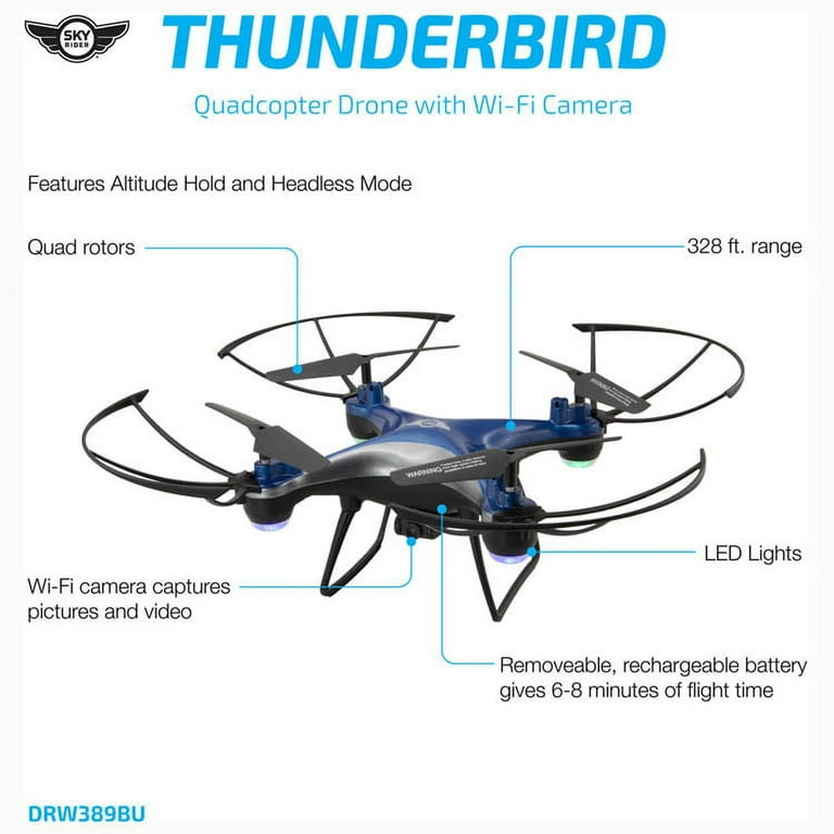 Thunderbird quadcopter drone shop with wifi camera