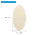 thumbnail image 2 of Uxcell 280x140mm Wood Pieces, 5 Pack Unfinished Oval Wood Shapes Blank Wooden Cutouts Ornaments Natural, 2 of 6