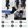thumbnail image 3 of MANARC Men Women Cotton Ankle Socks Soft Comfortable Durable Breathable Reinforced Double Layer Cushioned Anti Slip Off with Ribbed Instep for A Firm Grip 6 Pack Black., 3 of 5