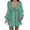Mint Green, variant on LYXSSBYX Womens Dresses Short Sleeve Women V-neck Knee Length Long Sleeved Dress Sexy Retro Loose Fitting Dress