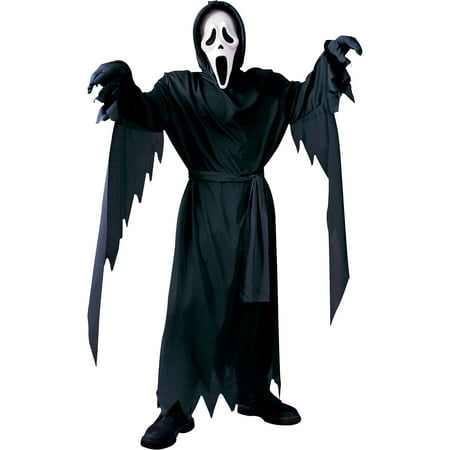 Scream Ghost Face Halloween Costume for Boys, Large, with Accessories