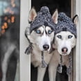 thumbnail image 3 of LOVEVER Pet Dog Knitted Scarf and Hat Set Winter Neck Ear Warmer, 3 of 8