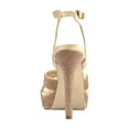 thumbnail image 4 of Lady Couture Daisy Rhinestone Heel Platform Sandal, Gold, 12, 4 of 5