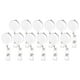 thumbnail image 4 of Juego de 12 insignias de identificación retráctiles con cinturón para llavero de tarjeta Blanco, 4 of 7