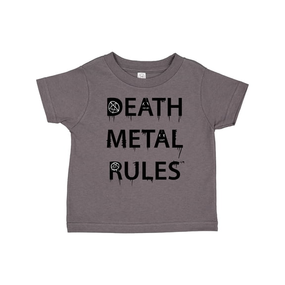 Inktastic Death Metal Rules White T-Shirt Boys or Girls Toddler T-Shirt