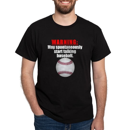 CafePress - Spontaneous Baseball Talk T Shirt - Men's Classic Cotton T-Shirts