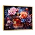 thumbnail image 2 of Designart "Floral Perfume Vibrant gracefulness I" Fashion Floater Framed Canvas Print, 2 of 7