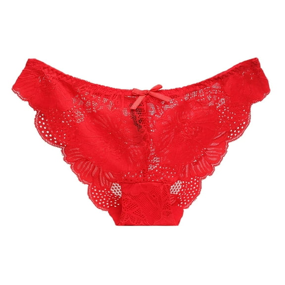 Womens Underwear Low Waisted Comfortable Breathable Mesh Briefs Solid Color Cotton Panties