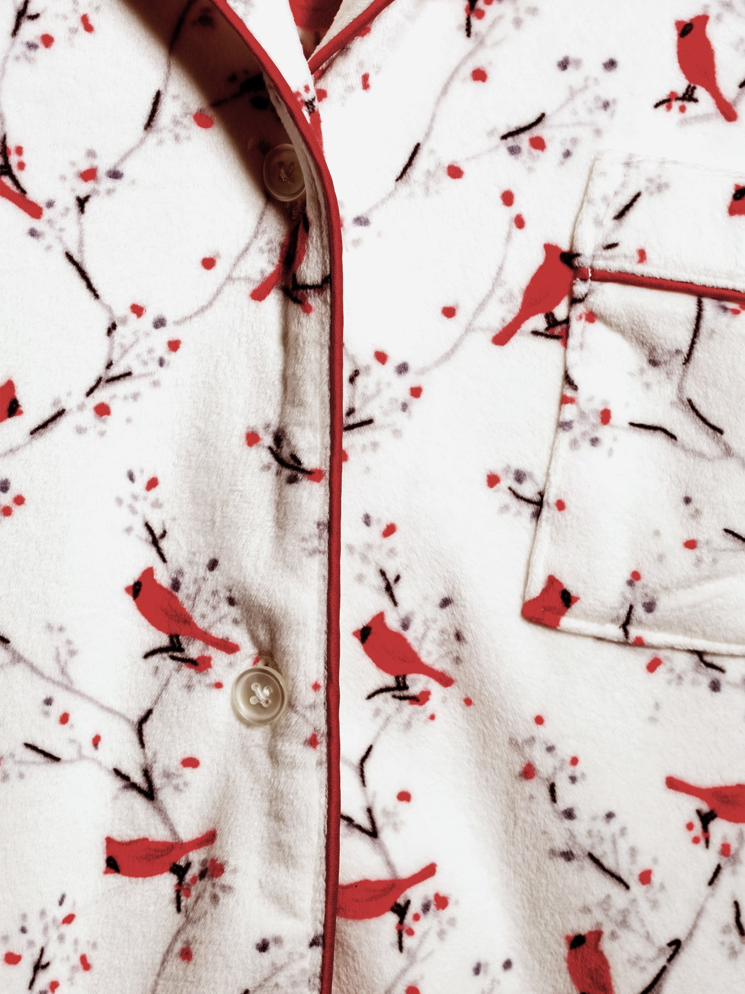 Secret Treasures Women's and Women's Plus Traditional Long Sleeve Notch Collar PJ