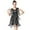 Dark Gray, variant on Elegant Sequin Fringe Latin Dance Dress For Stage Performance Party Ballroom Tango Show