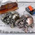 thumbnail image 5 of Cenicero a prueba de viento de elefante con tapa Cenicero de metal de mesa (bronce), 5 of 5