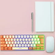 Cameland Mechanical Keyboard Wired Compact Pc Keyboard Mechanical Gaming Keyboard 61 Keys For Computer/Laptop