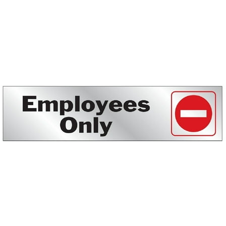 Hy-Ko 2x8 Employees Only Sign 476