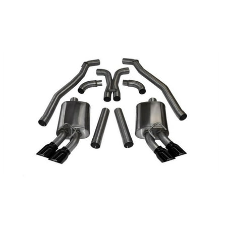 Corsa 12-13 Chevrolet Camaro Coupe ZL1 6.2L V8 Black Sport Cat-Back   XO Exhaust