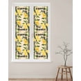 thumbnail image 2 of Window Privacy Film Hello Summer Stained Glass Window Film Decorative Sun Block Window Cover Lemon Green Botanical Watercolor Window Clings Static Adhesive Sticker for Bathroom 23.6"x78.7", 2 of 7