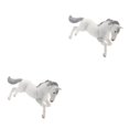 thumbnail image 2 of Vogacara de acción de modelo de Animal estático juguete para niños y adultos corriendo caballo 2piezas caballo corriendo, 2 of 6