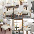 thumbnail image 3 of muroi Green Orange Fall Dining Room Chair Covers Set of 4, Stretch Kitchen Chair Cover Protector, Pumpkins Botanical Thanksgiving Chairslipcovers Removable Seat Cover for Party Banquet, 3 of 7