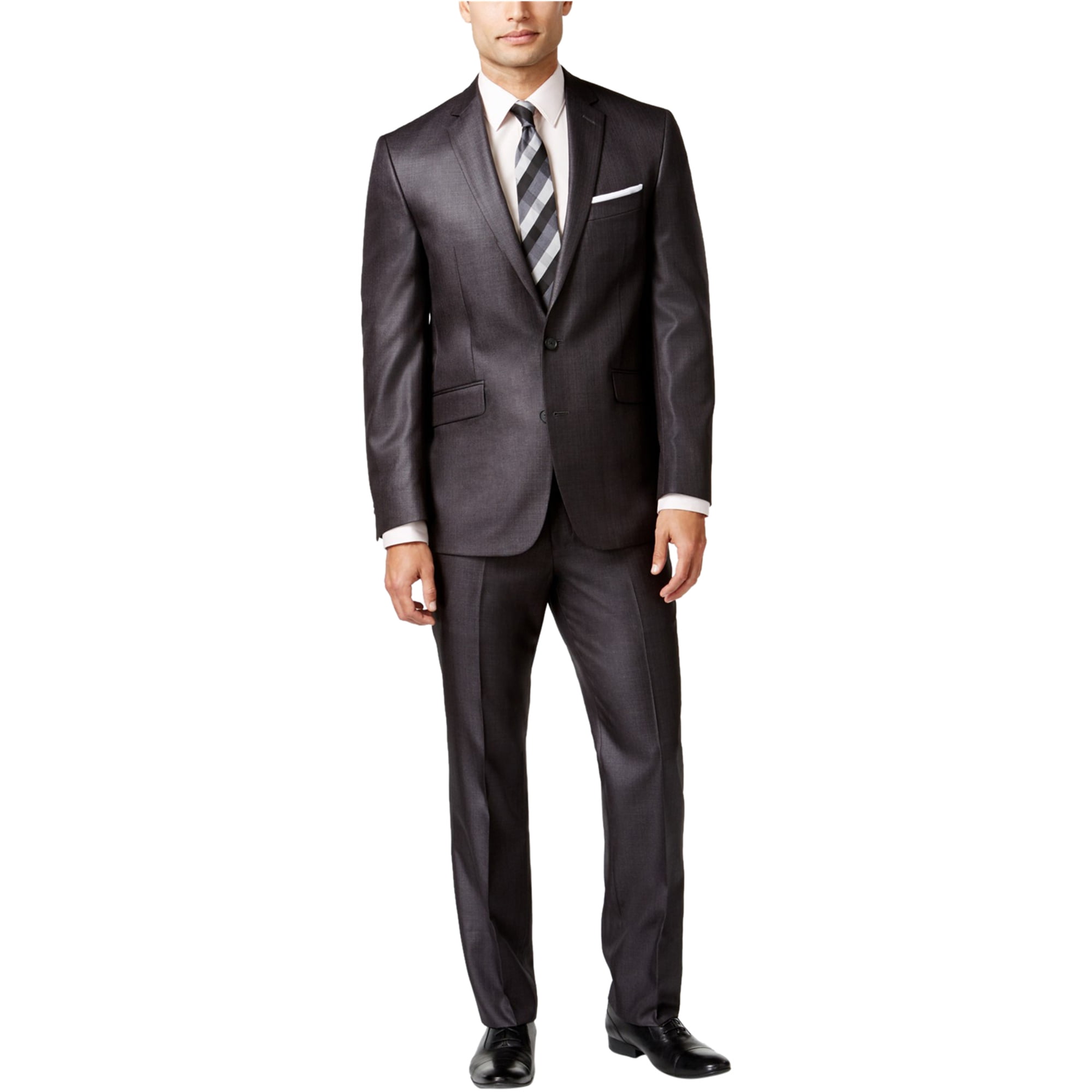 Kenneth Cole - Kenneth Cole Mens Slim-Fit Two Button Formal Suit ...