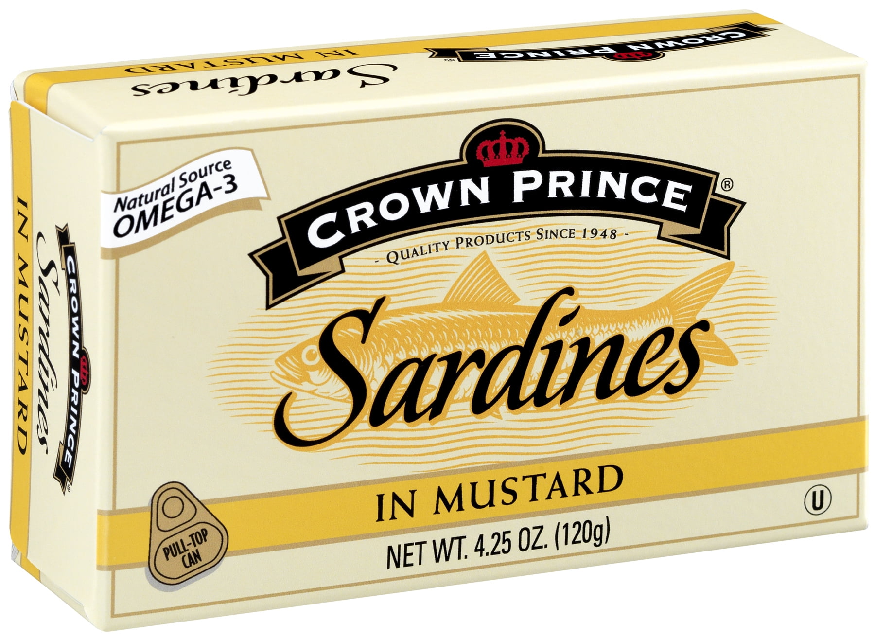 Crown Prince Sardines In Mustard, 4.25 oz