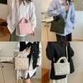thumbnail image 2 of Women Top Handle Bag Puffer Crossbody Bag Handbag Korean Styles Shoulder Bag, 2 of 8